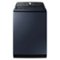 Samsung - Open Box 5.4 Cu. Ft. High-Efficiency Smart Top Load Washer with Pet Care Solution - Brushed Navy-Front_Standard