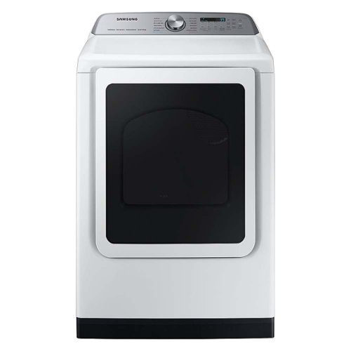 Samsung - Open Box 7.4 Cu. Ft. Smart Gas Dryer with Steam and Pet Care Dry - White