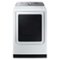 Samsung - Open Box 7.4 Cu. Ft. Smart Gas Dryer with Steam and Pet Care Dry - White-Front_Standard
