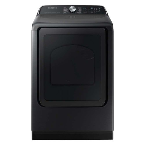Samsung - Open Box 7.4 Cu. Ft. Smart Electric Dryer with Steam Sanitize+ - Black