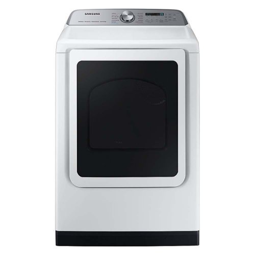 Samsung - Open Box 7.4 Cu. Ft. Smart Gas Dryer with Steam Sanitize+ - White
