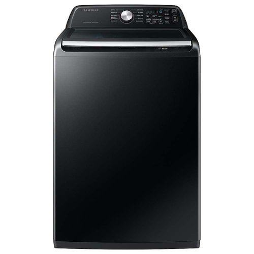 Samsung - Open Box 4.7 Cu. Ft. High-Efficiency Smart Top Load Washer with Active WaterJet - Black