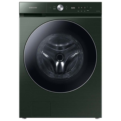

Samsung - Open Box BESPOKE 5.3 Cu. Ft. High-Efficiency Stackable Smart Front Load Washer with Steam and AI OptiWash - Forest Green