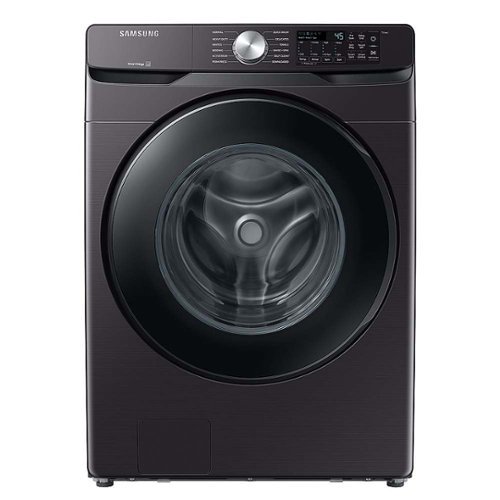 

Samsung - Open Box 5.1 Cu. Ft. High-Efficiency Stackable Smart Front Load Washer with Vibration Reduction Technology+ - Brushed Black