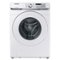 Samsung - Open Box 5.1 Cu. Ft. High-Efficiency Stackable Smart Front Load Washer with Vibration Reduction Technology+ - White-Front_Standard 