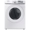 Samsung - Open Box 7.5 Cu. Ft. Stackable Smart Electric Dryer with Sensor Dry - White-Front_Standard