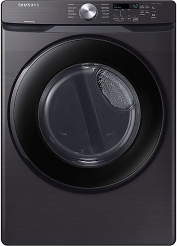 Samsung - Open Box 7.5 Cu. Ft. Stackable Gas Dryer with Sensor Dry - Black Stainless Steel