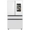 Samsung - Open Box BESPOKE 23 cu. ft. 4-Door French Door Counter Depth Smart Refrigerator with Family Hub - White Glass-Front_Standard