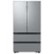 Samsung - Open Box 31 cu. ft. 4-Door French Door Smart Refrigerator with Dual Auto Ice Maker - Stainless Steel-Front_Standard