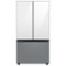 Samsung - Open Box BESPOKE 24 cu. ft. 3-Door French Door Counter Depth Smart Refrigerator with Beverage Center - Custom Panel Ready-Angle_Standard