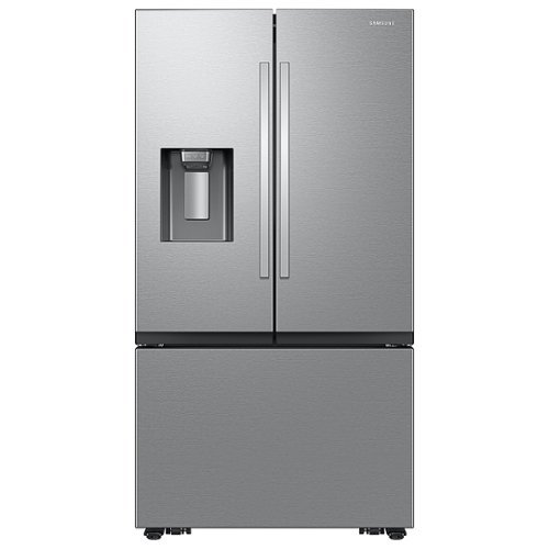 Samsung - Open Box 26 cu. ft. French Door Counter Depth Smart Refrigerator with Four Types of Ice - Stainless Steel