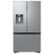 Samsung - Open Box 26 cu. ft. French Door Counter Depth Smart Refrigerator with Four Types of Ice - Stainless Steel-Front_Standard