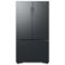 Samsung - Open Box 32 cu. ft. 3-Door French Door Smart Refrigerator with Dual Auto Ice Maker - Matte Black-Front_Standard