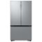 Samsung - Open Box 32 cu. ft. 3-Door French Door Smart Refrigerator with Dual Auto Ice Maker - Stainless Steel-Front_Standard