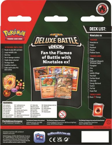 Pokémon Trading Card Game: Ninetales ex or Zapdos ex Deluxe Battle Deck GLOBAL SHIPPING