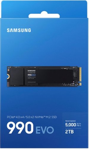 Samsung 990 EVO SSD 2TB Internal SSD PCIe Gen 4x4 | Gen 5x2 M.2 2280, Speeds Up to 5,000MB/s SHOP ONLINE