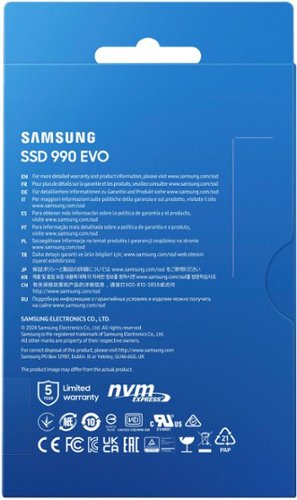 Samsung 990 EVO SSD 2TB Internal SSD PCIe Gen 4x4 | Gen 5x2 M.2 2280, Speeds Up to 5,000MB/s BUY IN EUROPE