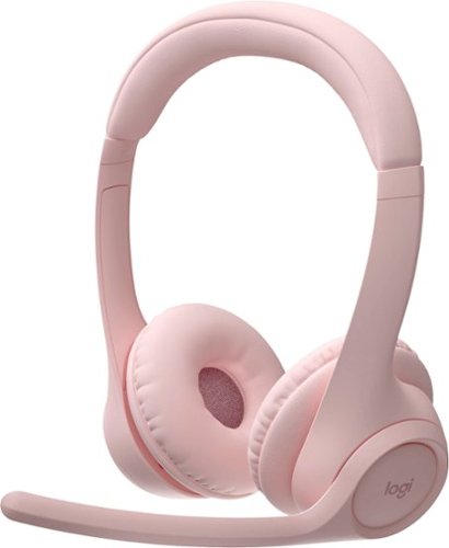Logitech - Zone 300 Wireless Bluetooth On-ear Headset With Noise-Canceling Microphone - Rose