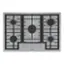 Front. Bosch - 500 Series 30" Built-In Gas Cooktop with 5 burners - Stainless Steel.