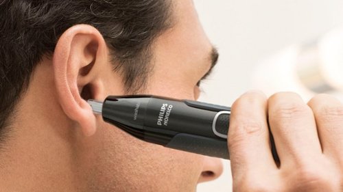 Philips Norelco Nose Trimmer 3000, for Nose, Ears Eyebrows, NT3600/62 - Black WORLDWIDE DELIVERY