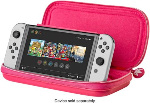 RDS Industries Nintendo Switch Game Traveler Deluxe Princess Peach ShowTime Travel Case - Pink WORLDWIDE DELIVERY