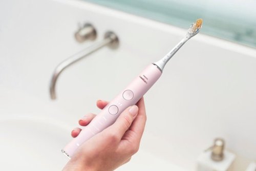 Philips Sonicare DiamondClean Smart Electric, Rechargeable Toothbrush for Complete Oral Care – 9300 Series - Pink WORLDWIDE DELIVERY
