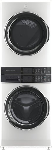 Electrolux - Laundry Tower Single Unit Front Load 4.5 Cu. Ft. Washer & 8 Cu. Ft. Gas Dryer - White