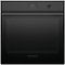 Fisher & Paykel - 24" Built-in Single Electric Convection Wall Oven with 3 Cu. Ft. Oven Capacity - Black-Front_Standard