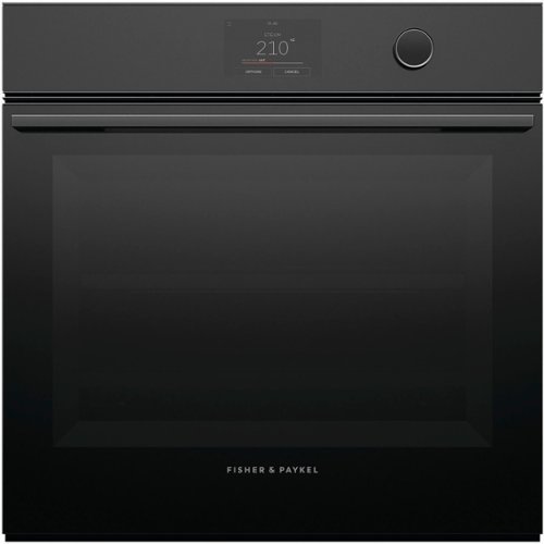 Fisher & Paykel - 24" Built-in Singel Electric Combination Steam Wall Oven with 3 Cu. Ft. Oven Capacity - Black