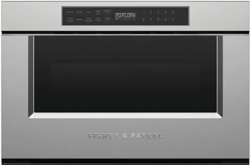 Front. Fisher & Paykel - 1.2 Cu. Ft. Built-In Microwave Drawer with Sensor Cooking - Stainless Steel.