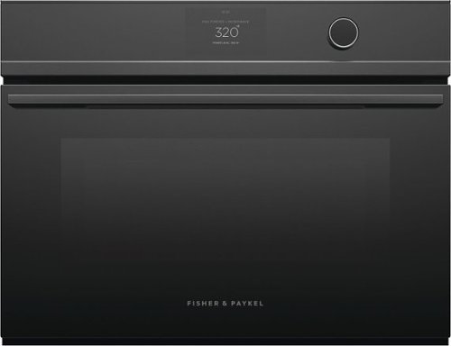 Fisher & Paykel - 24" Built -in Single Electric Convection Combination Steam Wall Oven with 1.9 Cu. Ft. Oven Capacity - Black