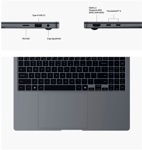Samsung Galaxy Book4 Pro 16 AMOLED Touch Screen Laptop - Intel Core Ultra 7- 16GB Memory - 1TB SSD - Moonstone Gray BUY ONLINE