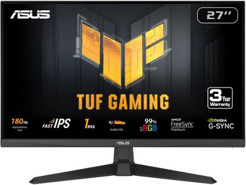  ASUS - TUF Gaming 27&quot; FHD IPS 180Hz 1ms Gaming Monitor with FreeSync Premium (DisplayPort, HDMI) - Black