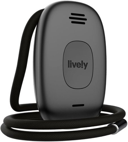 Lively™ - Lively Mobile2 All-in-One Medical Alert - Black