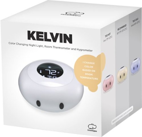 LittleHippo Kelvin Room Thermometer and Night Light - WHITE HOW TO BUY