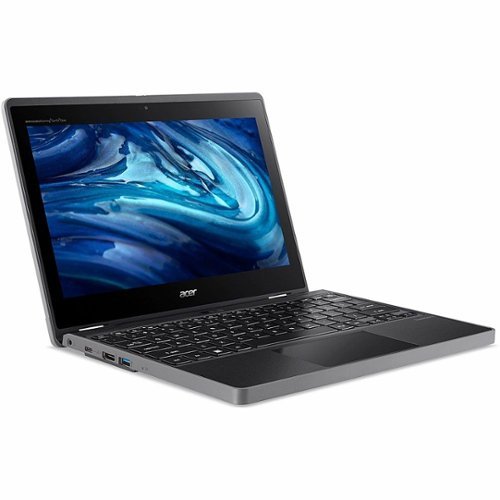 Acer - TravelMate Spin B3 B311R-33 2-in-1 11.6" Touch Screen Laptop - Intel with 4GB Memory - 128 GB SSD - Black