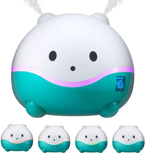 LittleHippo - LittleHippo- WISPI .5 Gal Ultrasonic Cool Mist Humidifier with Diffuser and Night Light - WHITE