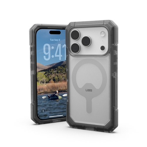 UAG - Trooper Series case with MagSafe for Apple iPhone 18 Pro/iPhone 17 Pro - Clear/Ash