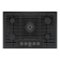 Bosch - 800 Series 30" Built-In Gas Cooktop with 5 burners with FlameSelect - Black Stainless Steel-Front_Standard