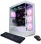 CyberPowerPC - Gamer Supreme Gaming Desktop - Intel Core i9-14900KF - 32GB Memory - NVIDIA GeForce RTX 4070 SUPER 12GB - 1TB SSD - White-Front_Standard