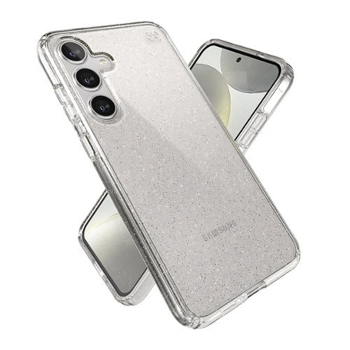 Speck Presidio2 Grip Case for Samsung Galaxy S24+ - Clear/Gold Glitter GLOBAL SHIPPING