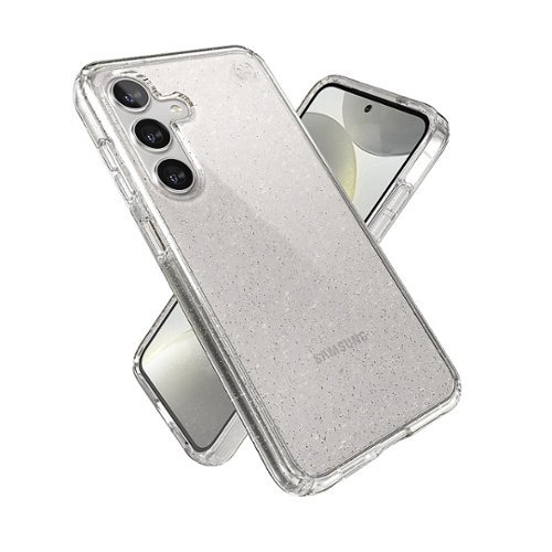 Speck Presidio2 Grip Case for Samsung Galaxy S24 - Clear/Gold Glitter GLOBAL SHIPPING