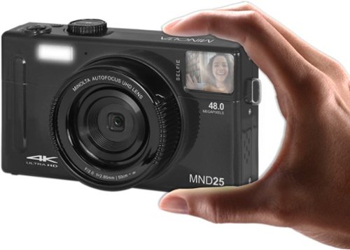 Minolta MND25 48.0 Megapixel 4K Video Digital Camera - Black GLOBAL SHIPPING