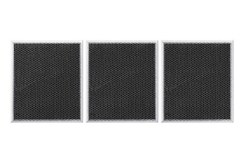 Samsung - Replacement Charcoal Filter Kit 3 Pack for 5 Series Range Hoods - Silver