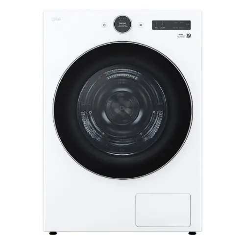 Front. LG - 7.8 Cu. Ft. Stackable Smart Electric Dryer with Ventless Heat Pump Technology - White.