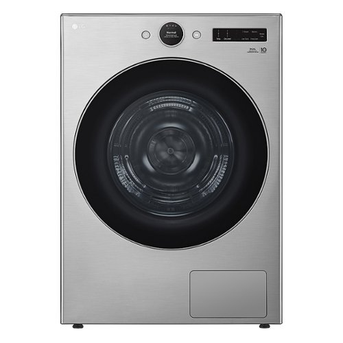 LG - 7.8 Cu. Ft. Stackable Smart Electric Dryer with Ventless Heat Pump Technology - Graphite Steel
