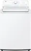 Front. LG - 4.3 Cu. Ft. High-Efficiency Top Load Washer with SlamProof Glass Lid - White.
