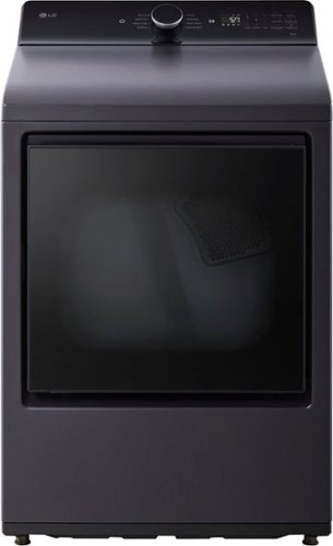 LG - 7.3 Cu. Ft. Smart Electric Dryer with EasyLoad Door - Matte Black