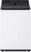 Front. LG - 5.3 Cu. Ft. High Efficiency Smart Top Load Washer with TurboWash3D Technology - Alpine White.