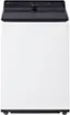 Front. LG - 5.5 Cu. Ft. High Efficiency Smart Top Load Washer with EasyUnload - Alpine White.